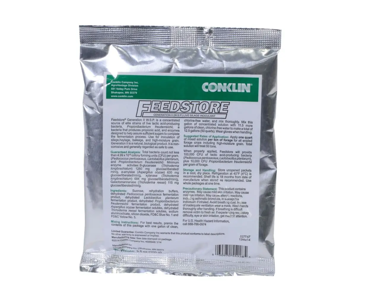 FeedstoreĀ® Generation II Live Microbial Silage Inoculant